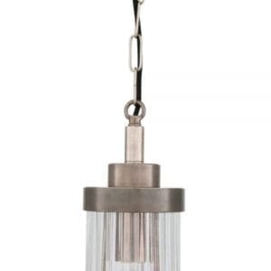 Vintage Style Rippled Glass Bathroom Pendant IP44 Louise Glass Bathroom Pendants Great Lighting UK Ltd