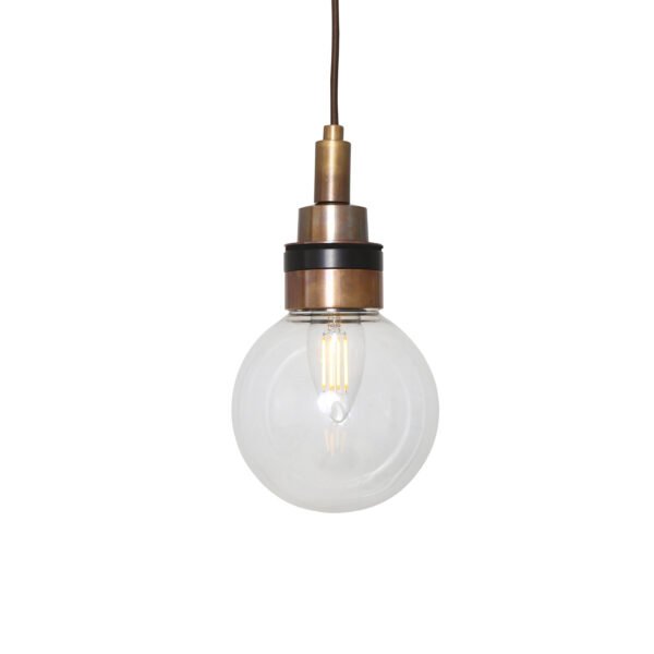 Small Glass Globe Loch IP65 Bathroom Pendant Glass Bathroom Pendants Great Lighting UK Ltd