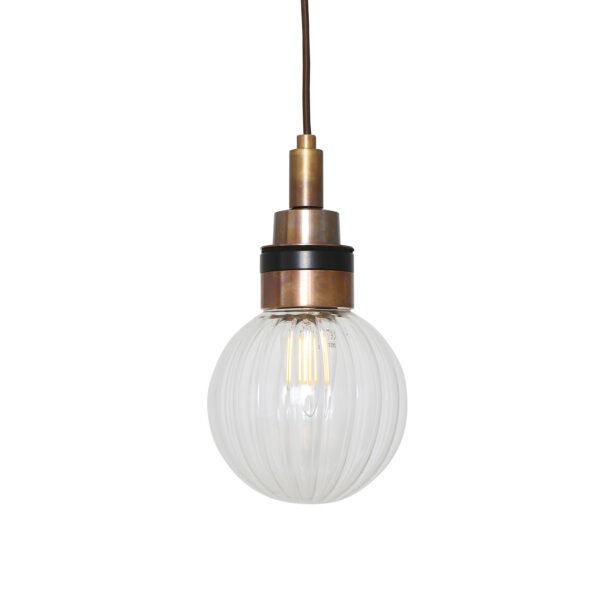 Small Glass Globe Loch IP65 Bathroom Pendant Glass Bathroom Pendants Great Lighting UK Ltd