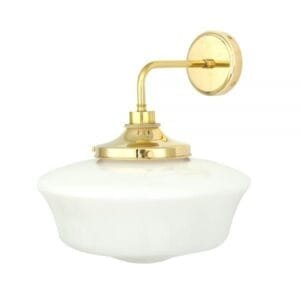 Anath Schoolhouse Bathroom Wall Light IP44 Glass Bathroom Wall Sconces Great Lighting UK Ltd