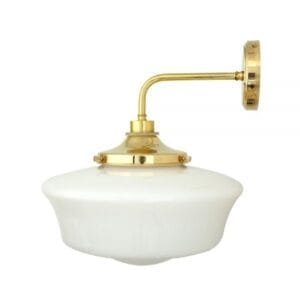 Anath Schoolhouse Bathroom Wall Light IP44 Glass Bathroom Wall Sconces Great Lighting UK Ltd