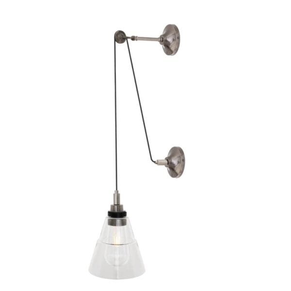 Monroe Glass Pulley Bathroom Wall Light IP65