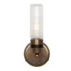 Firth Rippled Glass Cylinder Bathroom Wall Light IP65 Bathroom Wall Lights Great Lighting UK Ltd