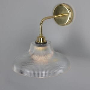 Mono Vintage Railway Glass Bathroom Wall Light 30cm IP65 Glass Bathroom Wall Sconces Great Lighting UK Ltd