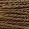 Brown Fabric Braided Cable, 2 Core Twisted Cables Great Lighting UK Ltd