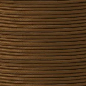 Brown Fabric Braided Cable, 2 Core Round Cables Great Lighting UK Ltd