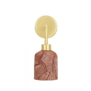 Osier Organic Ceramic Wall Light, Red Iron Ceramic Kitchen Wall Lights Great Lighting UK Ltd