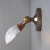 Coco Adjustable Ceramic Wall Light, Terracotta and White Glaze Ceramic Wall Sconces Great Lighting UK Ltd