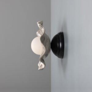 Rivale Wavy Wall or Ceiling Light with Marbled Ceramic Shade Ceramic Kitchen Wall Lights Great Lighting UK Ltd