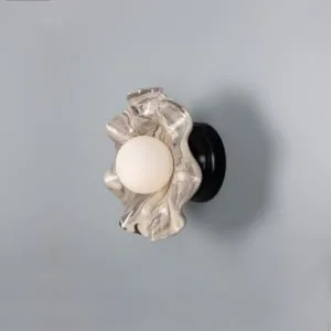 Rivale Wavy Wall or Ceiling Light with Marbled Ceramic Shade Ceramic Kitchen Wall Lights Great Lighting UK Ltd