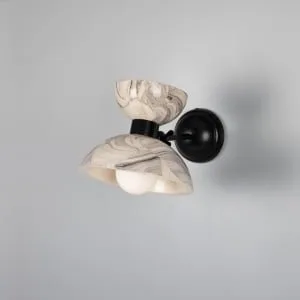Nakaii Marbled Ceramic Wall Light Bedroom Wall Lights Great Lighting UK Ltd