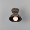 Nakaii Organic Ceramic Wall Light, Black Clay Ceramic Wall Sconces Great Lighting UK Ltd