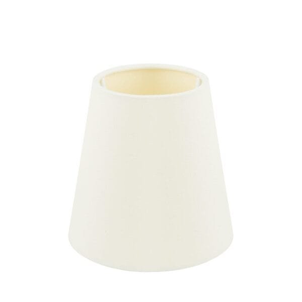 Empire Fabric Lamp Shade 12cm Black or Cream - Image 2