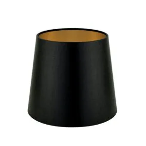 Tall Empire Fabric Lamp Shade 20cm Dia. Black or Beige Fabric & Ceramic Shades Great Lighting UK Ltd