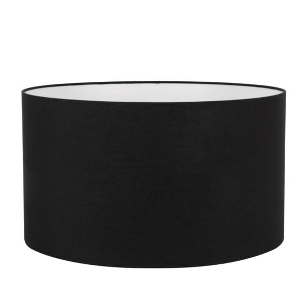 Drum Fabric Lamp Shade 40cm in White, Black, Cream & Grey - Image 4