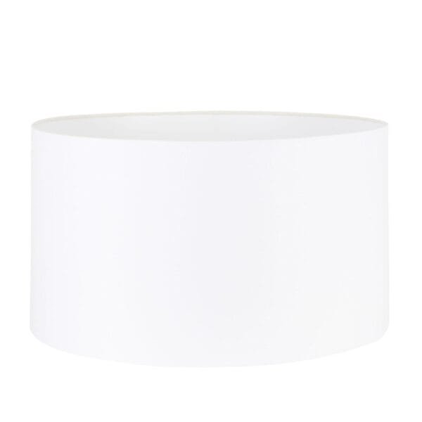 Drum Fabric Lamp Shade 40cm in White, Black, Cream & Grey