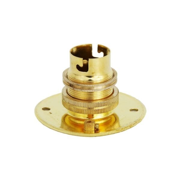 B22 batten brass lamp holder - Image 2