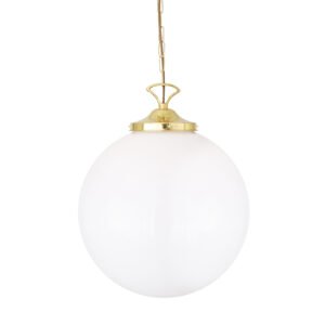 Yerevan Globe Pendant Light 40 cm Glass & Globe Lights Great Lighting UK Ltd