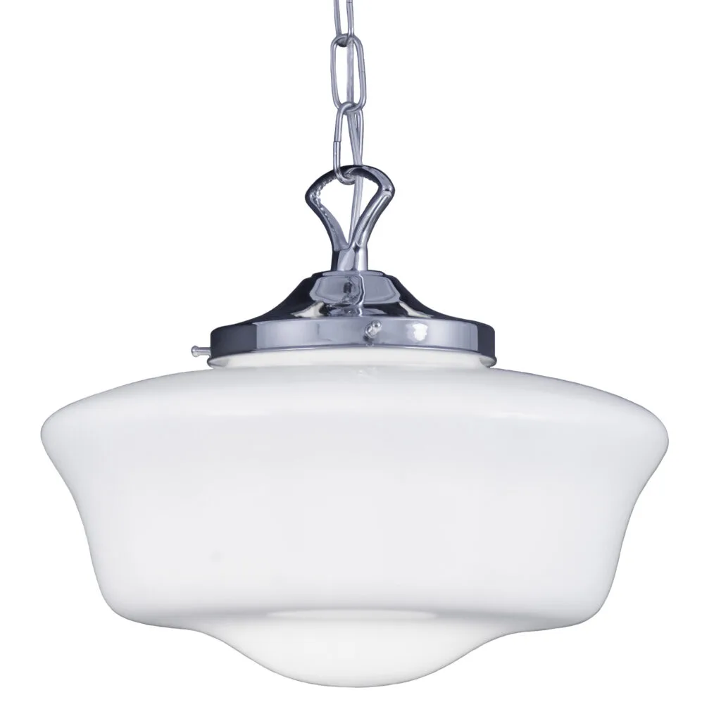1920's Schoolhouse Pendant Light