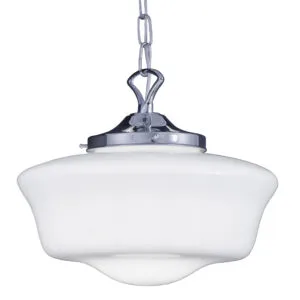 1920's Schoolhouse Pendant Light Bedroom Pendant Lights Great Lighting UK Ltd