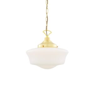 1920's Schoolhouse Pendant Light Glass & Globe Lights Great Lighting UK Ltd