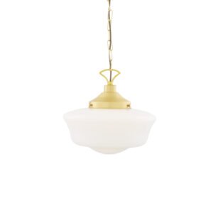 1920's Schoolhouse Pendant Light Glass & Globe Lights Great Lighting UK Ltd
