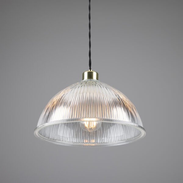 Nova Prismatic Pendant Light Holophane Pendants Great Lighting UK Ltd