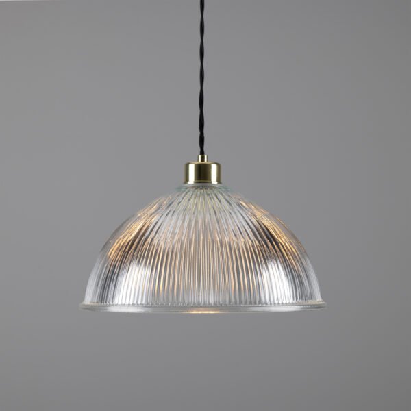 Nova Prismatic Pendant Light Holophane Pendants Great Lighting UK Ltd