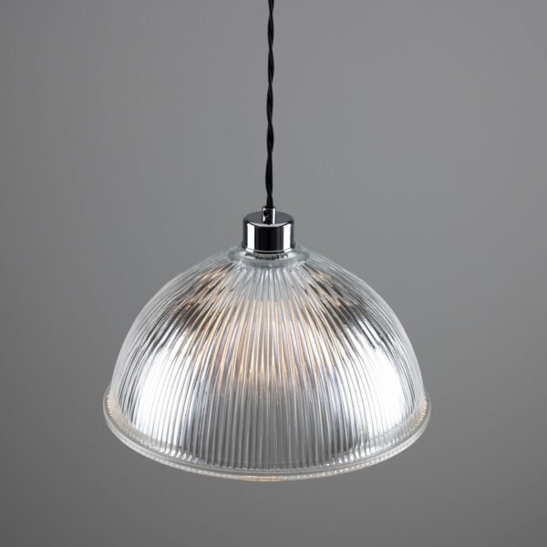Nova Prismatic Pendant Light Holophane Pendants Great Lighting UK Ltd