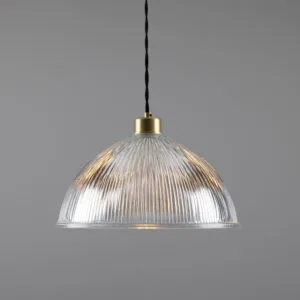 Nova Prismatic Pendant Light Holophane Pendants Great Lighting UK Ltd