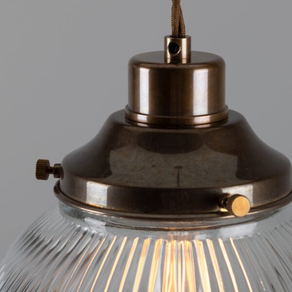 Stanley Holophane Globe Pendant Light 20 cm Holophane Pendants Great Lighting UK Ltd