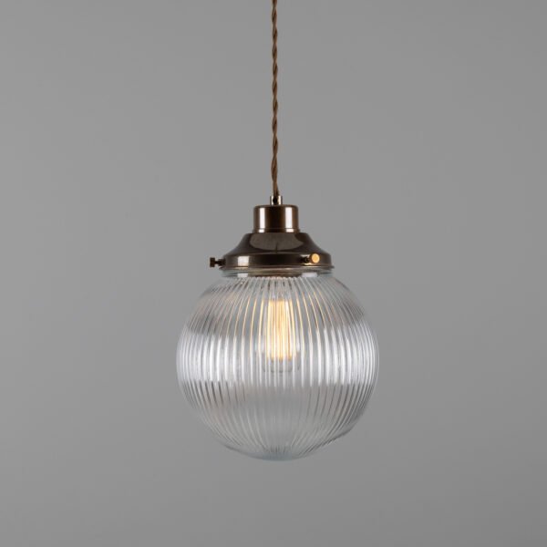 Stanley Holophane Globe Pendant Light 20 cm Holophane Pendants Great Lighting UK Ltd