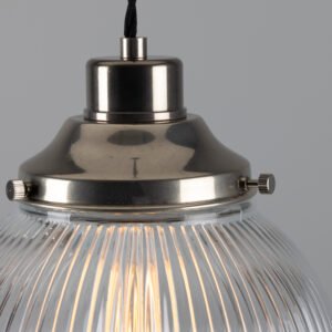 Stanley Holophane Globe Pendant Light 20 cm Glass & Globe Lights Great Lighting UK Ltd