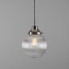 Stanley Holophane Globe Pendant Light 20 cm Glass & Globe Lights Great Lighting UK Ltd