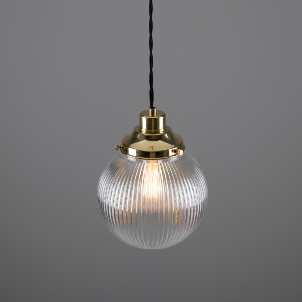 Stanley Holophane Globe Pendant Light 20 cm Holophane Pendants Great Lighting UK Ltd