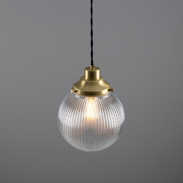 Stanley Holophane Globe Pendant Light 20 cm Holophane Pendants Great Lighting UK Ltd