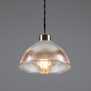 Boston Industrial Holophane Pendant Light Holophane Pendants Great Lighting UK Ltd