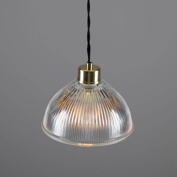 Boston Industrial Holophane Pendant Light Holophane Pendants Great Lighting UK Ltd