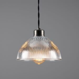 Boston Industrial Holophane Pendant Light Holophane Pendants Great Lighting UK Ltd