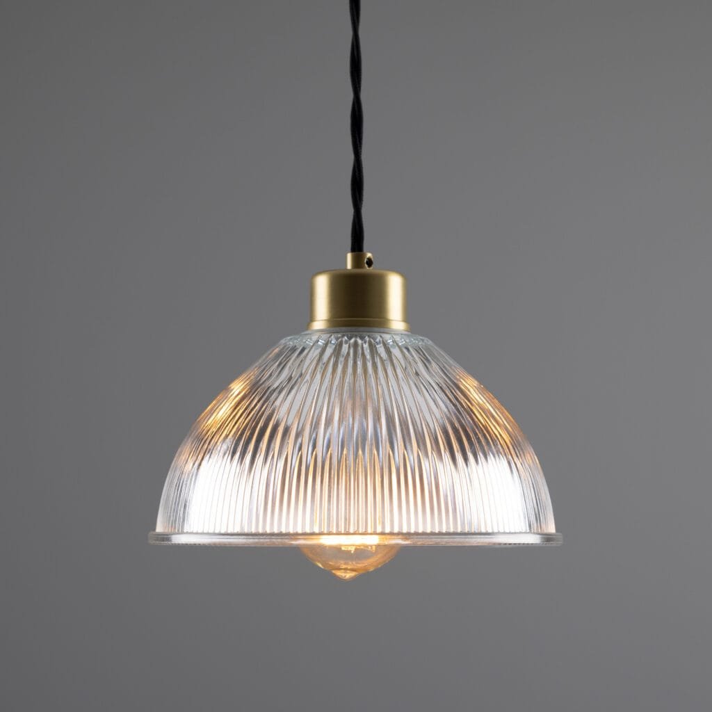 Boston Industrial Holophane Pendant Light Industrial Pendant Lights Great Lighting UK Ltd