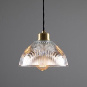 Boston Industrial Holophane Pendant Light Holophane Pendants Great Lighting UK Ltd