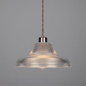 Mono Industrial Railway Pendant Light 30 cm Holophane Pendants Great Lighting UK Ltd