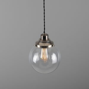 Gentry Opal Globe Pendant Light 25 cm Glass & Globe Lights Great Lighting UK Ltd