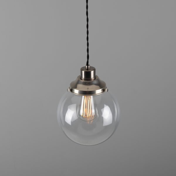 Gentry Opal Globe Pendant Light 25 cm Glass & Globe Lights Great Lighting UK Ltd