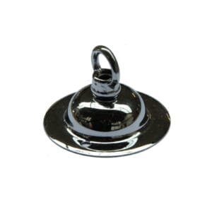 Chrome plated ceiling rose with closed hook Brass Parts Great Lighting UK Ltd