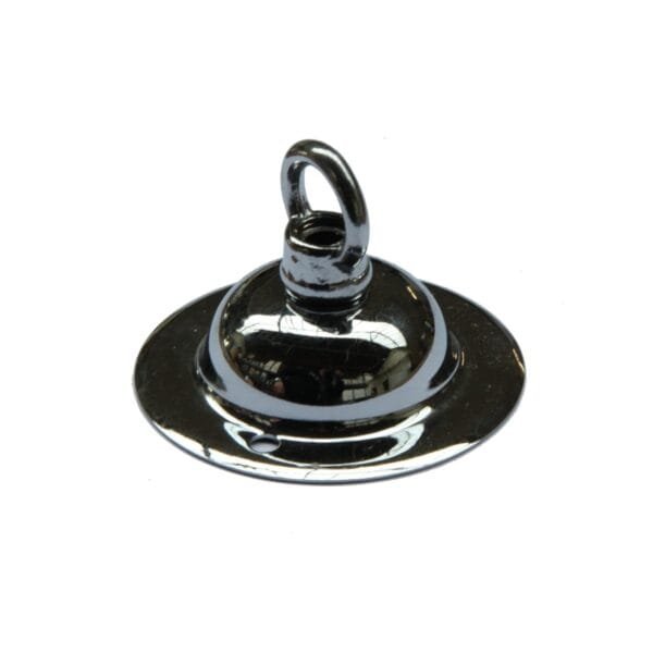 Chrome plated ceiling rose with closed hook - Image 2