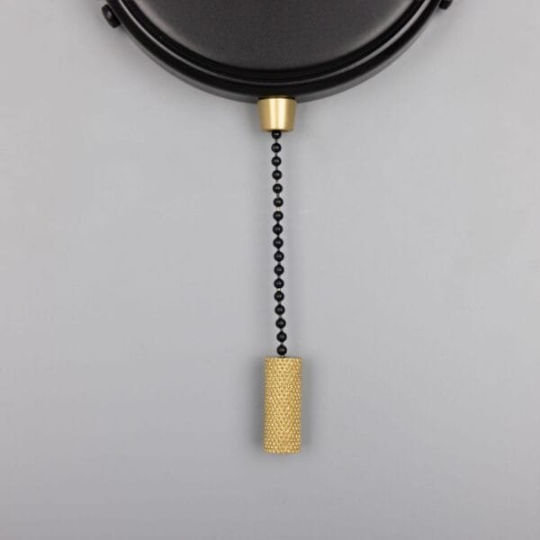 Pressed Brass Wall Bracket with Pull Switch 12cm - Image 2