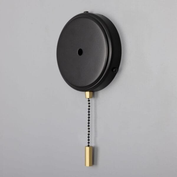 Pressed Brass Wall Bracket with Pull Switch 12cm Brass Parts Great Lighting UK Ltd