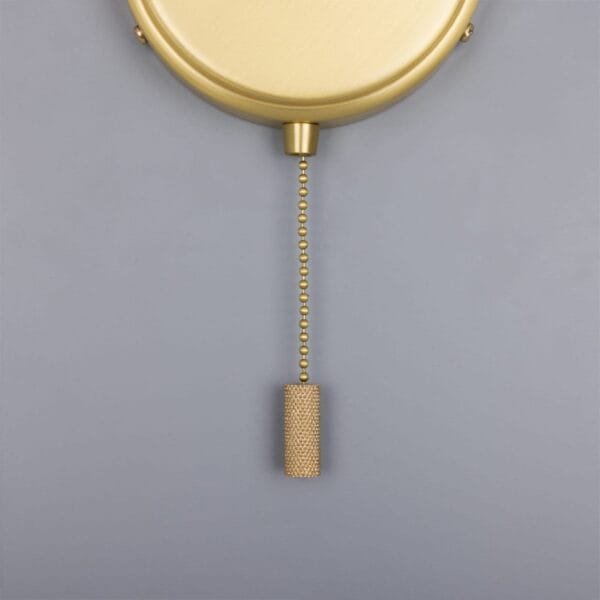 Pressed Brass Wall Bracket with Pull Switch 12cm - Image 4