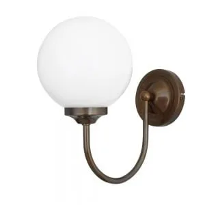 Bragan Chrome Globe Wall Light Bedroom Wall Lights Great Lighting UK Ltd